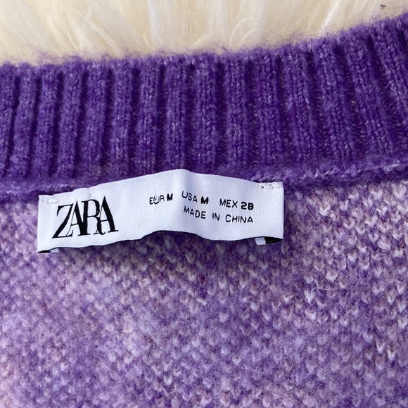 Zara Sweaters Nwot Zara Jeweled Button Oversized Soft Feltedlook
